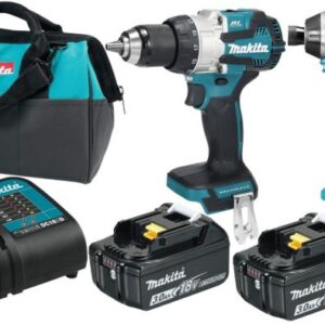 COMBO ROTOMARTILLO Y ATORNILLADOR 18V 2+2+1 MAKITA