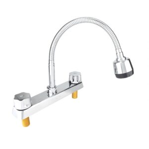 MEZCLADORA PARA FREGADERO 8” CUELLO FLEXIBLE 16014 MAXFLU ADIR