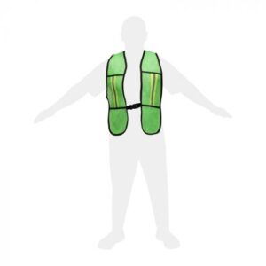 CHALECO FLOURESCENTE VERDE CON REFLEJANTE 03-R DERMA CARE