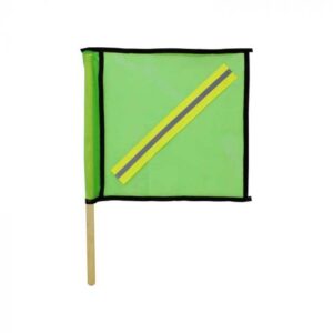 BANDERA VERDE CON REFLEJANTE DERMA CARE