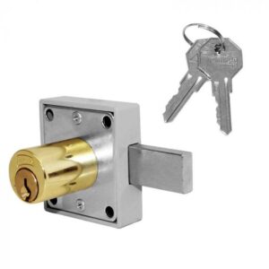 CERRADURA PARA MUEBLE LATON BRILANTE 29 MM 250 CH PHILLIPS