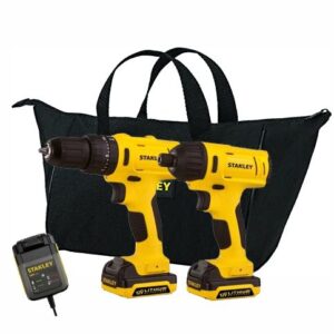 COMBO TALADRO PERCUTOR SCH121S2 - ATORNILLADOR DE IMPACTO SCI12S12K 12V STANLEY