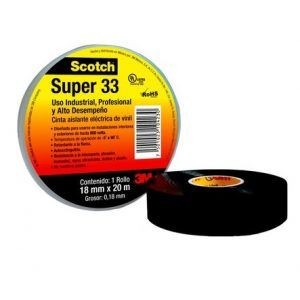 CINTA DE PVC SCOTCH 18X20M SUPER 33 3M SKU 4811