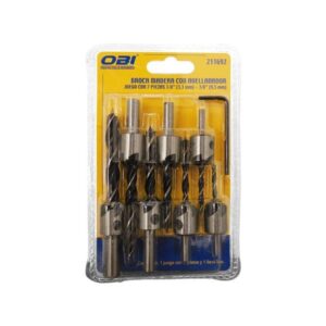 JUEGO DE BROCAS AVELLANADOR 7 PZ 1/8 - 3/8 211692 OBI SKU 5040