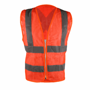 CHALECO ANARANJADO,TEJIDO TRICOT DE ALTA VISIBILIDAD JYRSA