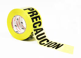 CINTA DELIMITADORA CON LEYEDA "PRECAUCION" SR-1192 JYRSA