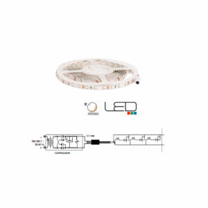 TIRA SIN RECUBRIMIENTO APP MLED-60-4.8W-5/BC TECNOLITE