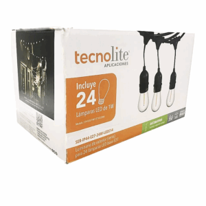 SERIE DE 24 FOCOS VINTAGE APP SER-IP44-E27-24W-LEDS14 TECNOLITE