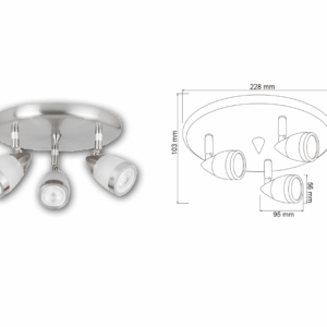 RIEL DE LUCES PARA TECHOS EN USO INTERIORES PARA PAREDES O COLOCAR EN CUARTOS TECNOLITE  180LVC203MVS
