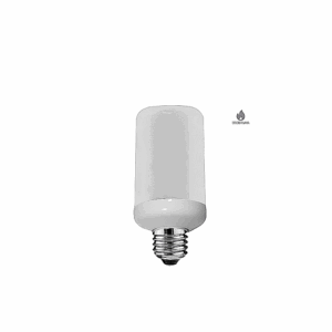 FOCO TIPO FLAMA LED,LUZ BLANCO CALIDO,TECNOLITE 5FLALEDE27MVB