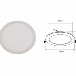 LAMPARA DOWNLIGHT LED EMPOTRAR 24W LUZ DE DIA NO ATENUABLE,TECNOLITE 24YDLED430MV65B