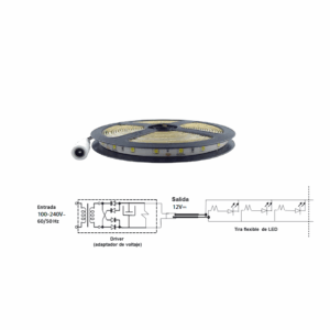 TIRA FLEXIBLE LED REQUIERE DRIVE APP H-TLED-60-IP65-2835/LD TECNOLITE