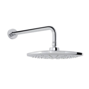 REGADERA HELVEX CUADRADA MULTICHORRO H-3303 CON BRAZO Y CHAPETON CROMO