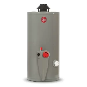 CALENTADOR PARA AGUA DE DESPOSITO RHEEM 29v10s DE 10 GALONES (38 LT) PARA GAS NATURAL GRIS