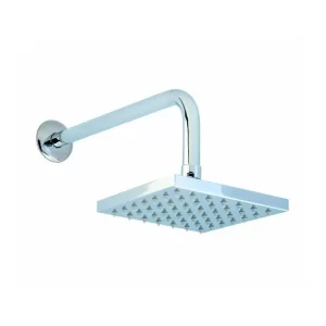 REGADERA DICA CUADRADA 4513b CON BRAZO Y CHAPETON  CROMO