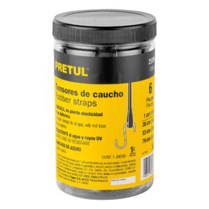 JUEGO DE 6 TENSORES ELASTICOS 25094 PRETUL