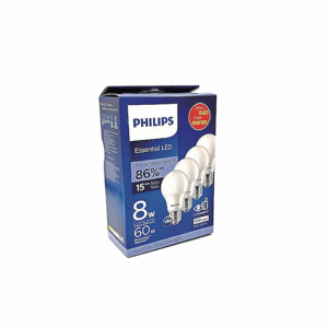 FOCO LED PHILLIPS 4 PACK – 8W A19 6500K