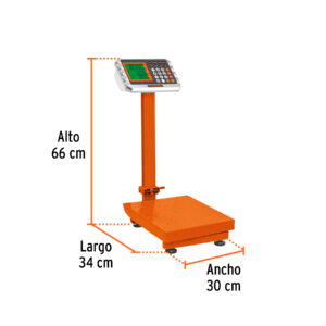 BASCULA ELECTRONICA DE PLATAFORMA 80 KG, TRUPER 103112