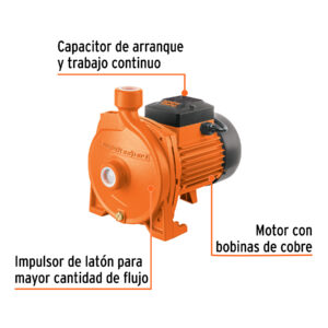 BOMBA CENTRIFUGA PARA AGUA MODELO EUROPEO 1 HP,TRUPER EXPERT 10074